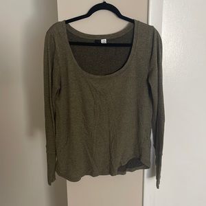 BDG green long sleeve shirt